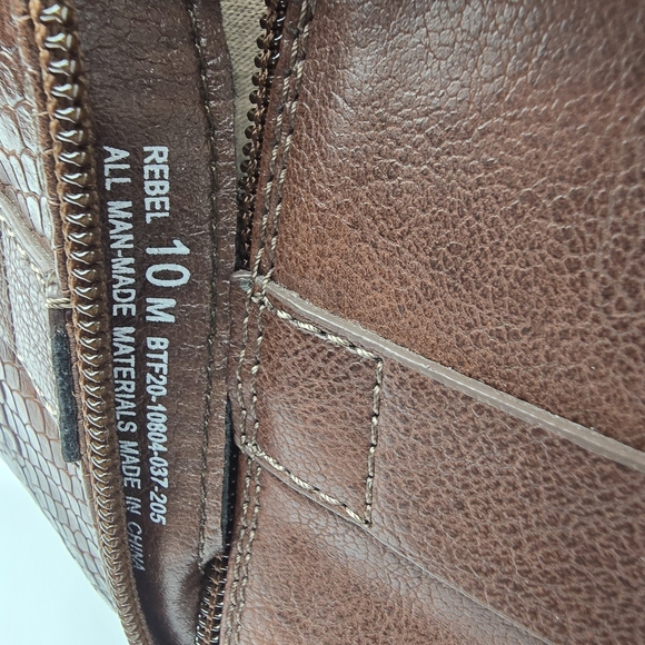 Baretraps Rebel Block Heel Booties Brown Womens Size 10 Boots Shoes - Picture 10 of 12